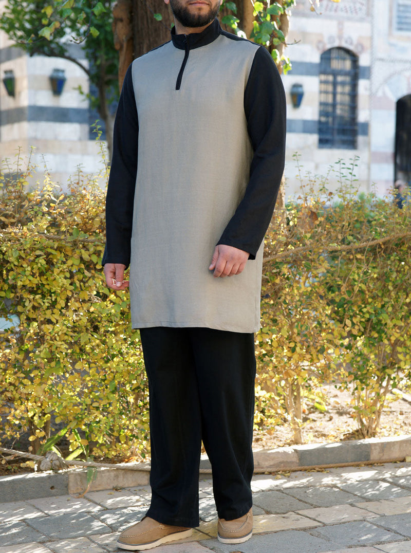 Linen Bi-Color Tunic