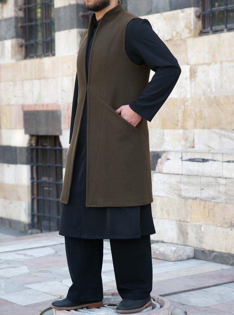 Long Wool Waistcoat