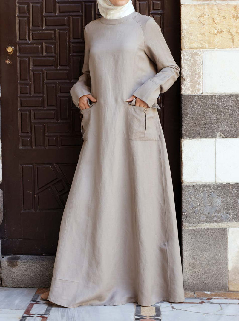 Cargo Pocketed Maxi Dress