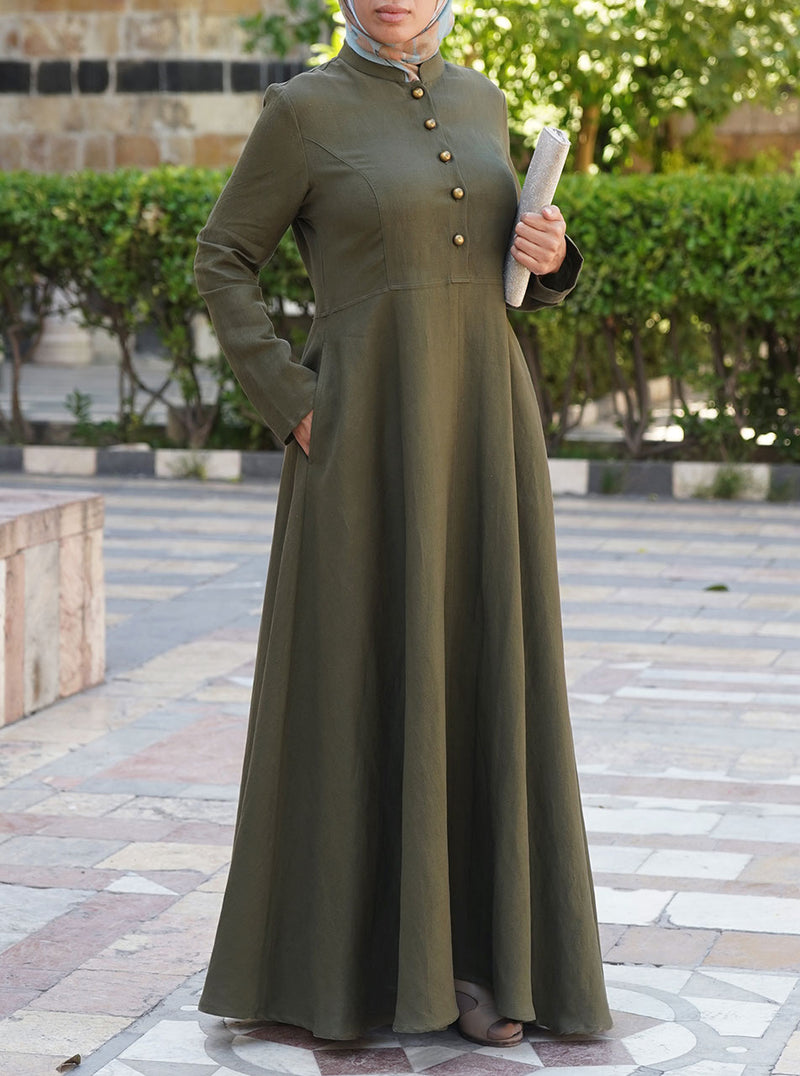 Ubayda Linen Abaya