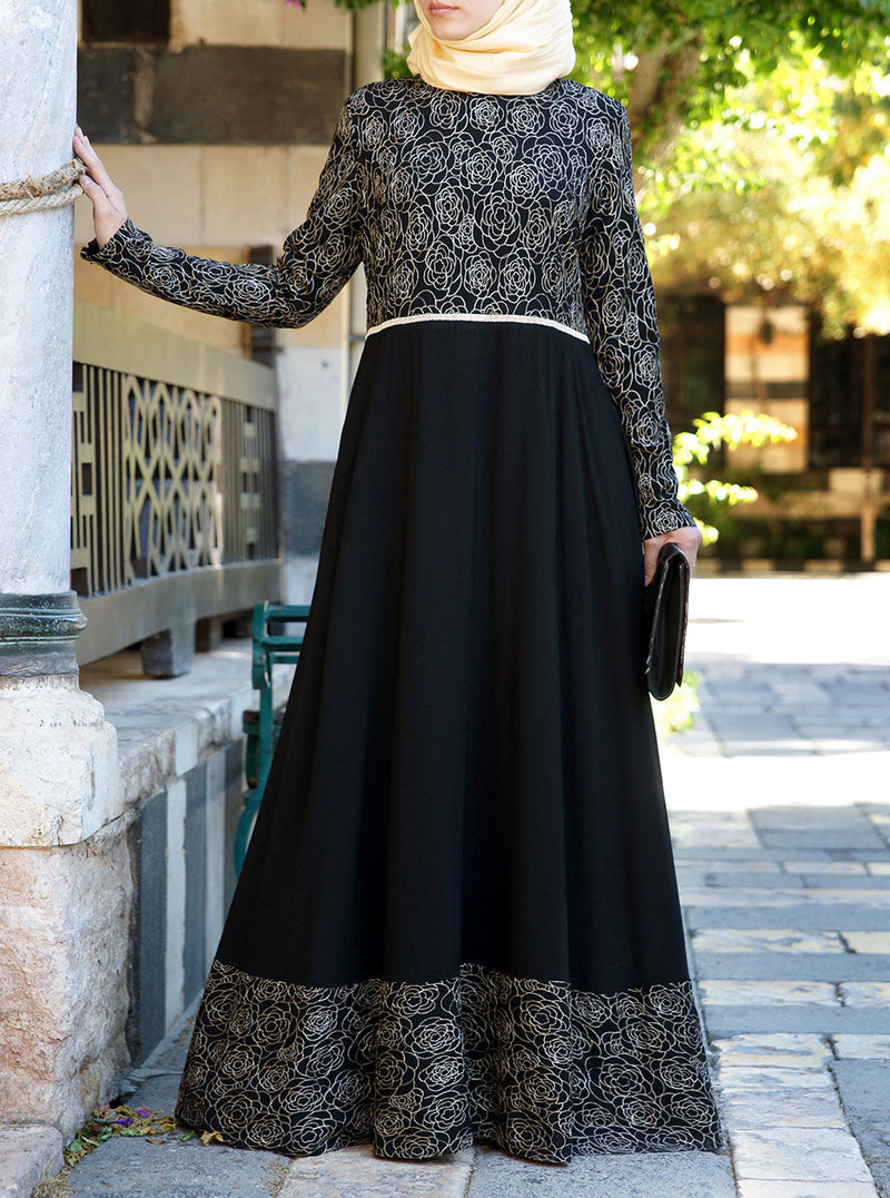 Sahara Embroidered Abaya Gown