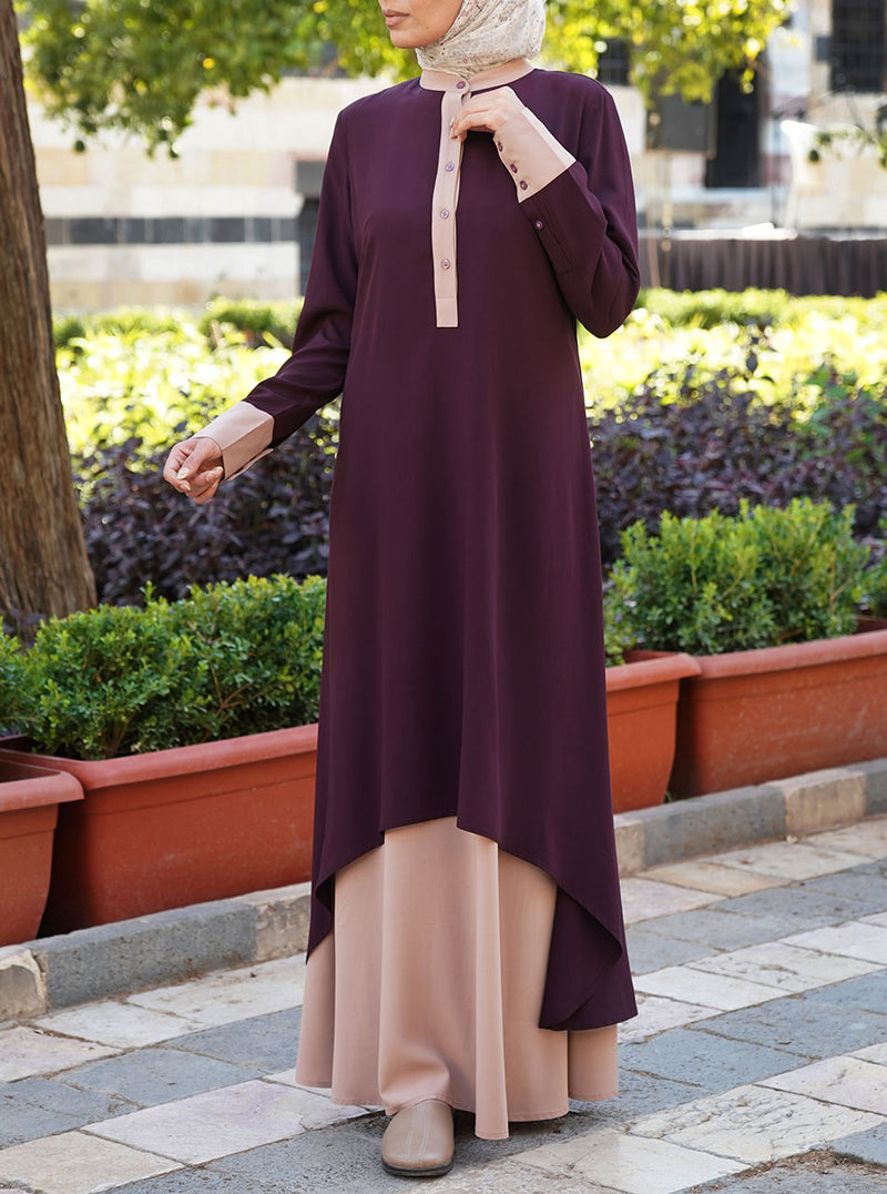 Hi-Lo Double Layered Abaya