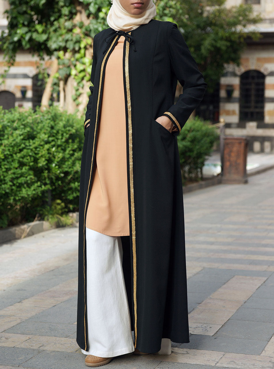 Cheap on sale open abaya