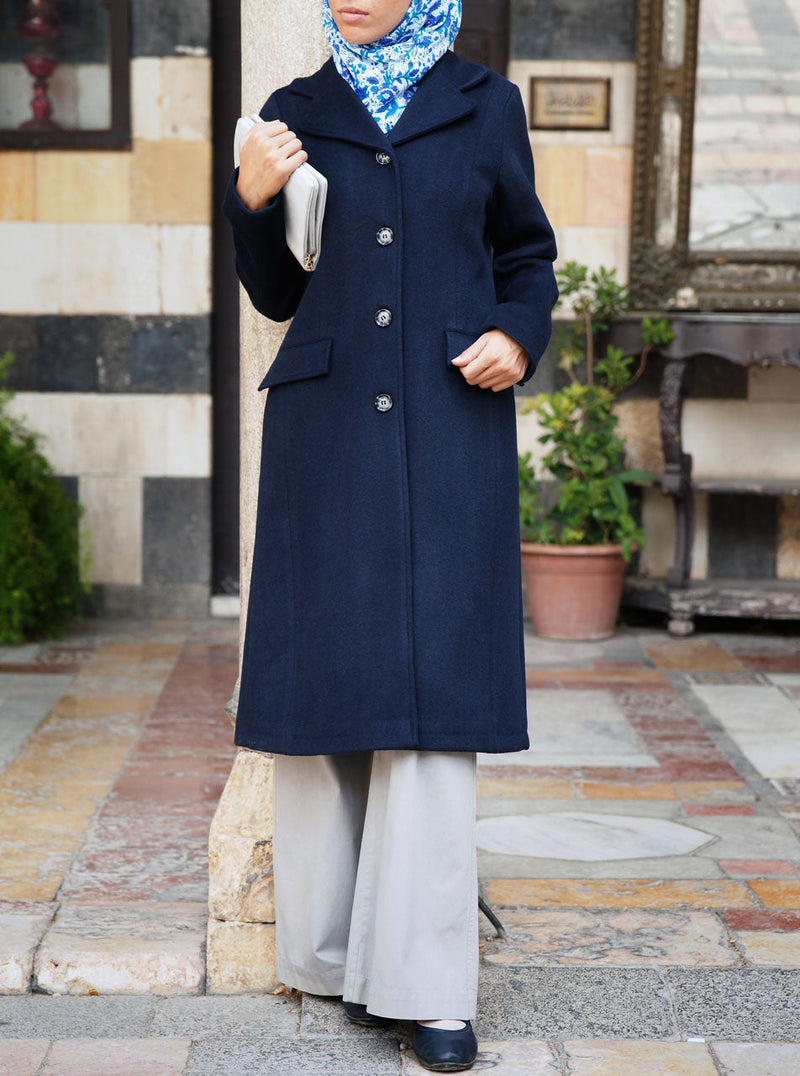 Lapeled Wool Coat