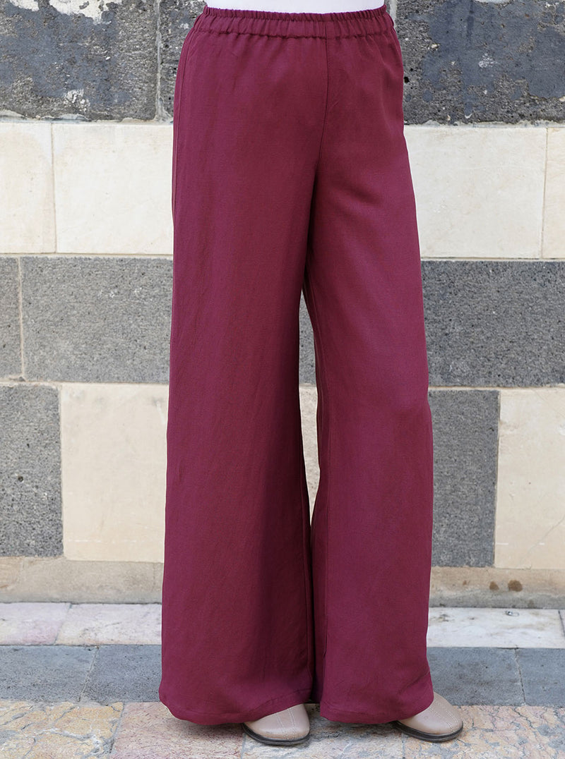 Linen Comfort Waist Pants