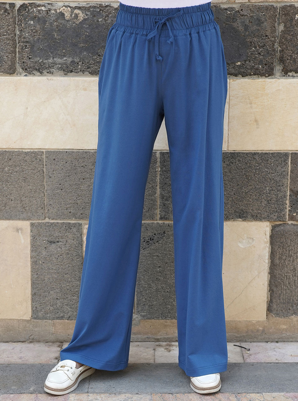 Wide leg discount sports trousers