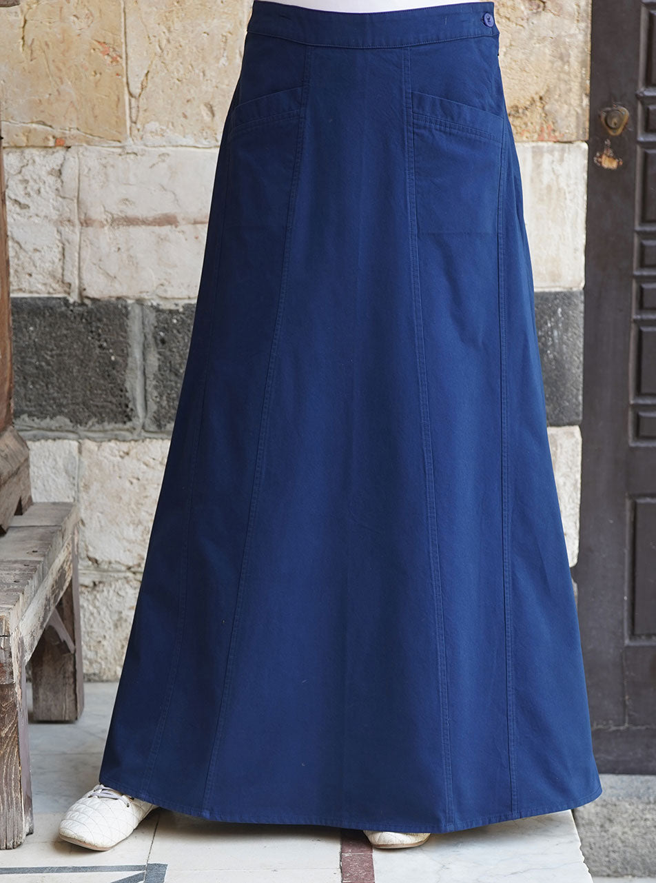 Cotton Twill Shumaysah Skirt - Maxi Skirts - Women | Shukr Clothing