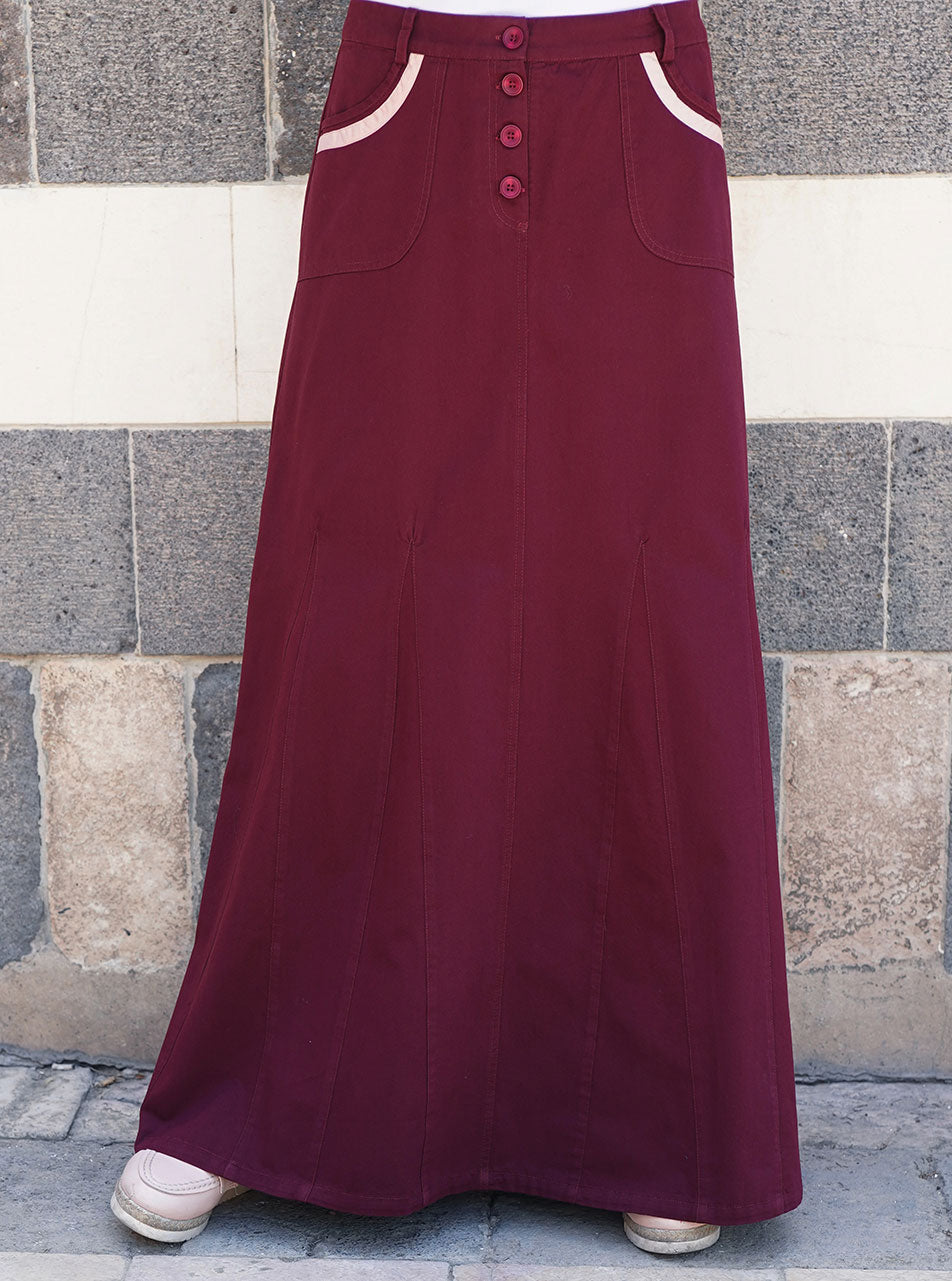 Long skirts with clearance godets